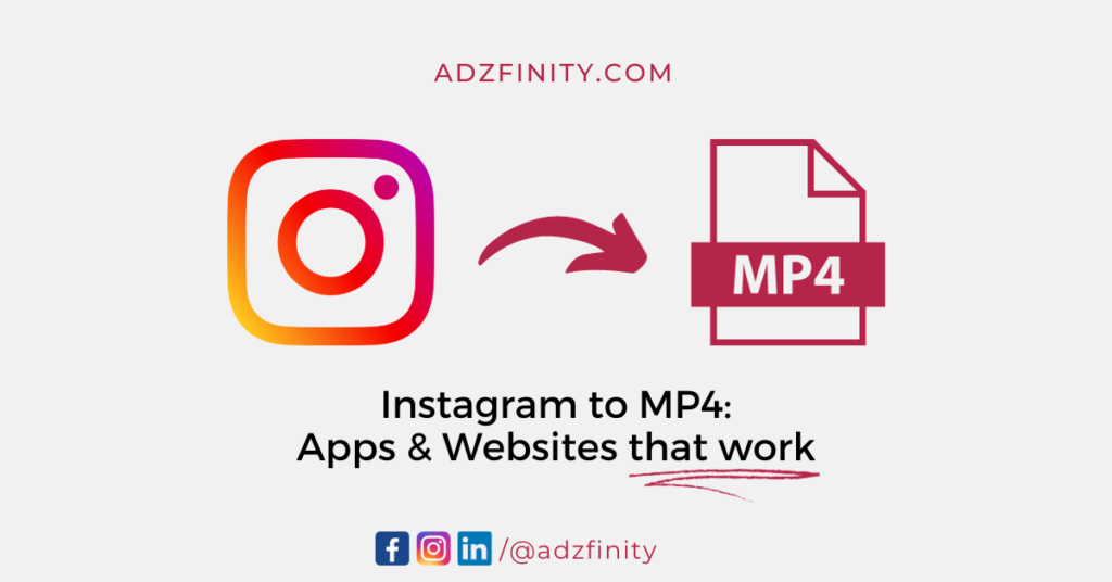 Instagram to MP4: best apps and websites that word